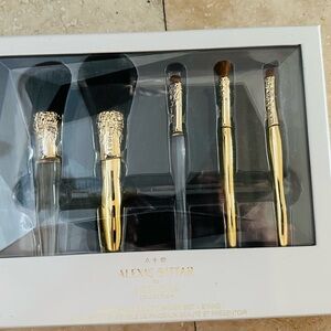 Alexis Bittar Gold Luxury Makeup Brushes